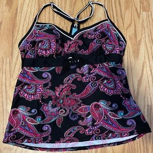 Beach native tankini 36 B/C underwire bra
